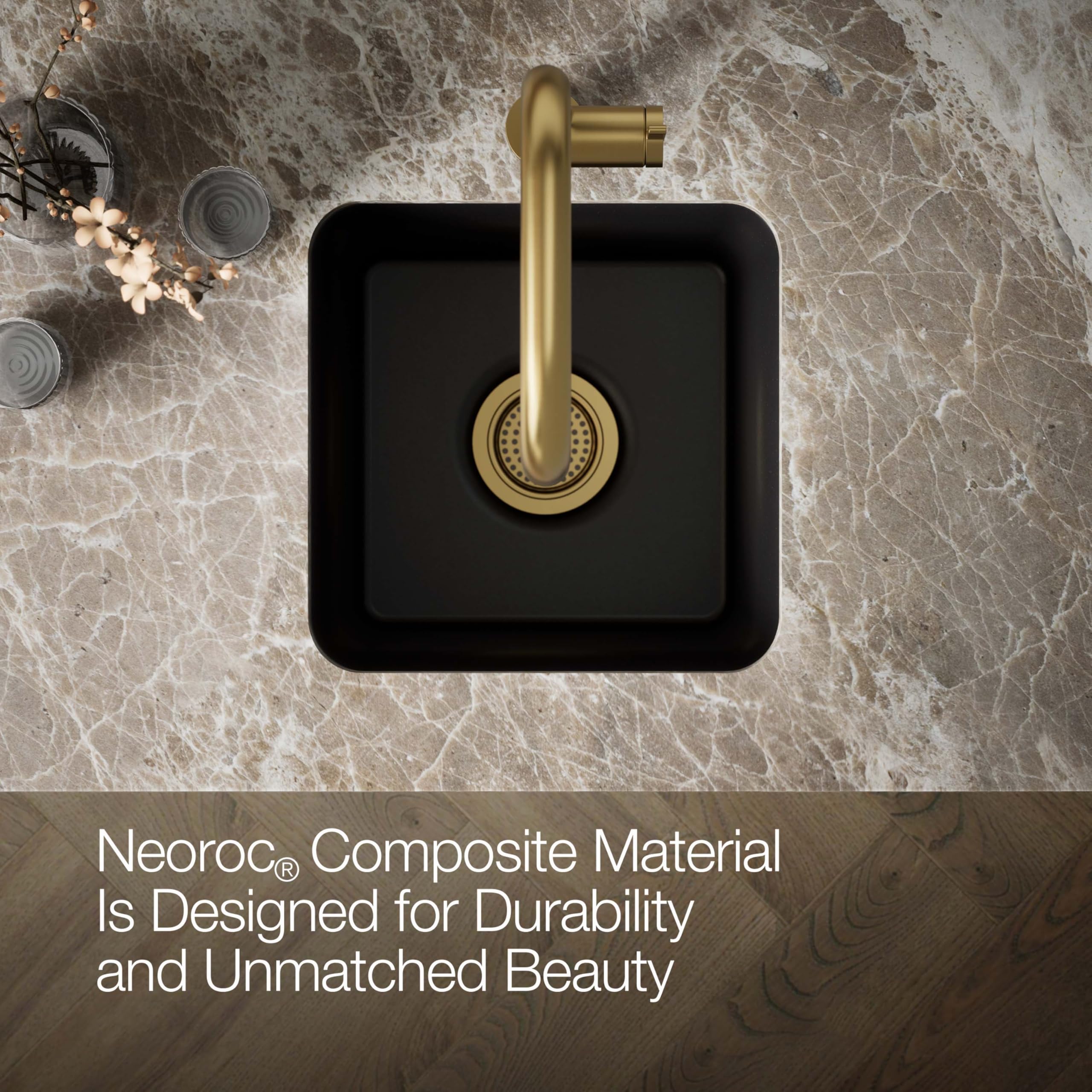 KOHLER K-8223-CM1 Cairn Sink, 15 in, Matte Black - Amazon.com